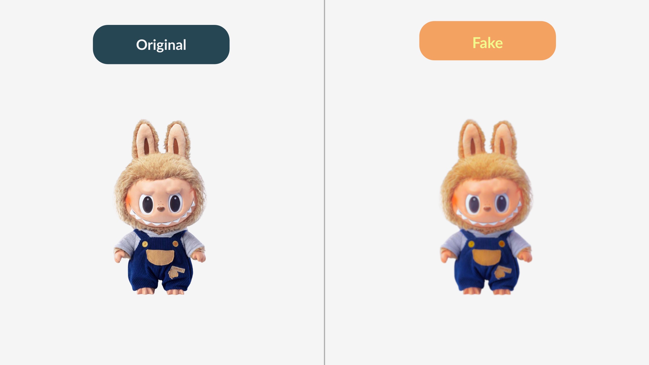 Hero Vergleich echt und Fake